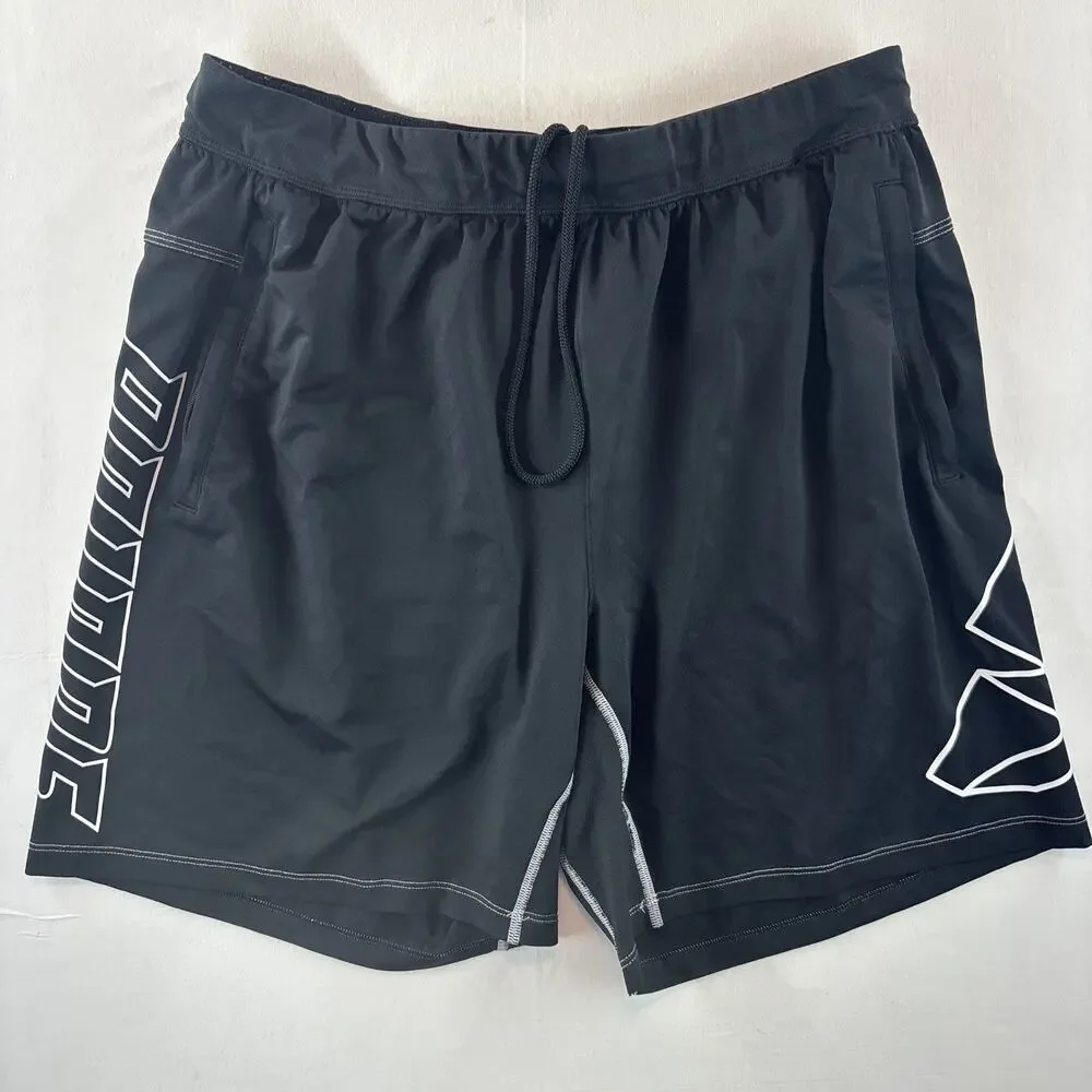 Adidas Aero ready Shorts Pyramid Logo large Black White Men’s Basketball Gym